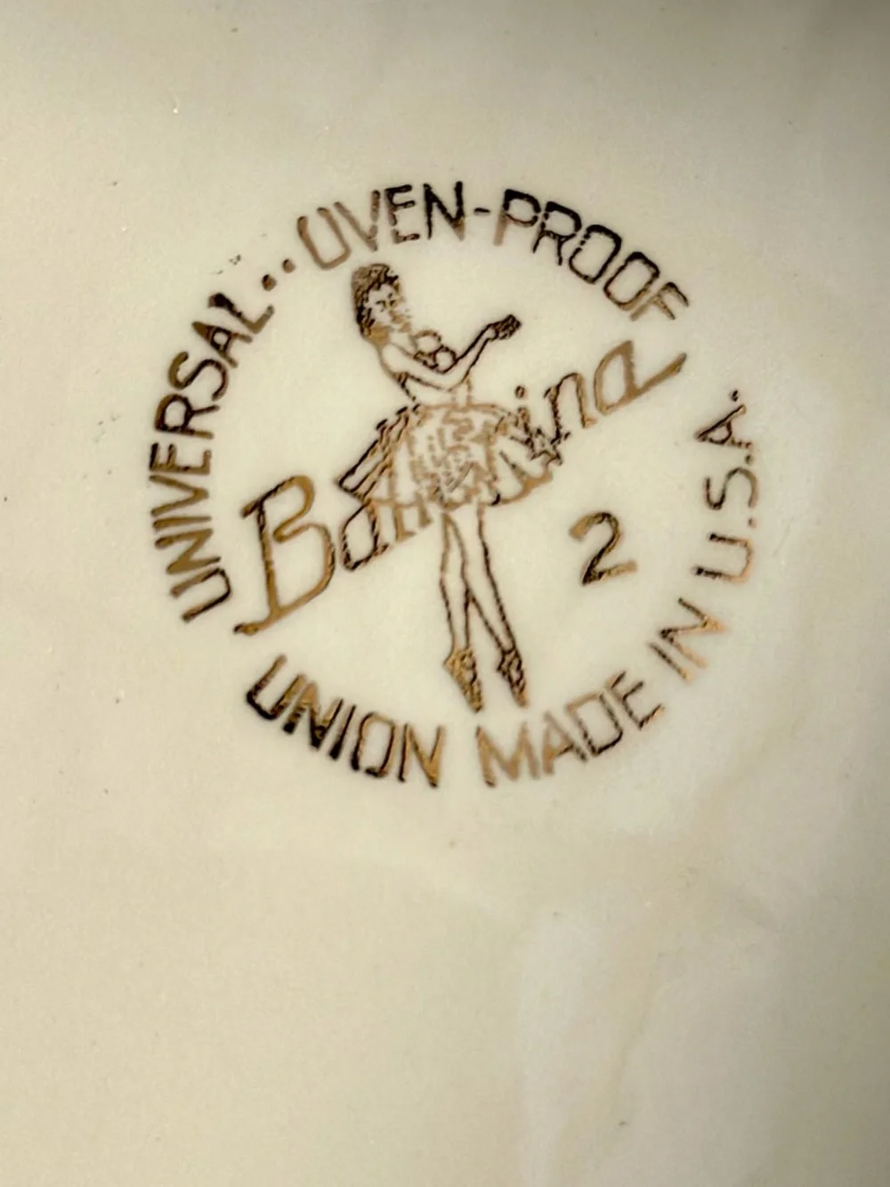 Vintage Universal Ballerina Floral Serving Platter Handles Oven Proof USA